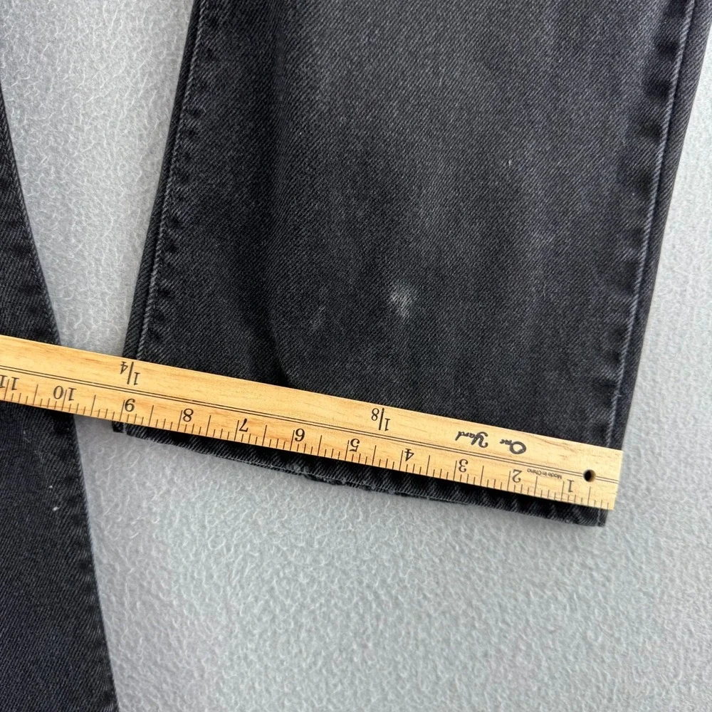 Levis Jeans Mens 36x34 (Fits 35x29) Black Denim 517 Bootcut